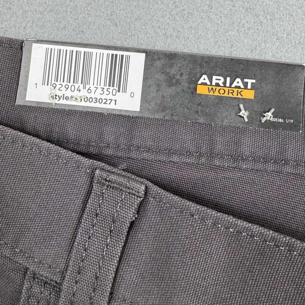 Ariat Rebar M4 Work Shorts Size 50 Gray DuraStretch Low Rise Mens Big Size - Picture 6 of 16